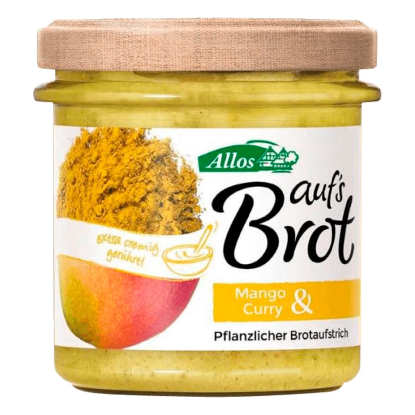 Allos Bio auf's Brot Brotaufstrich Mango & Curry 140g